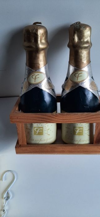 !!! НОВО "2 бр.  Декоративни  петлета +2 бр.-Свещници " СЪРЦЕ"