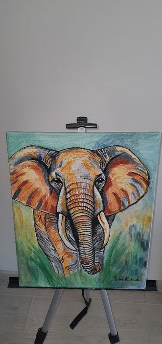 Vand tablou acrilic pe panza 50x40cm semnat