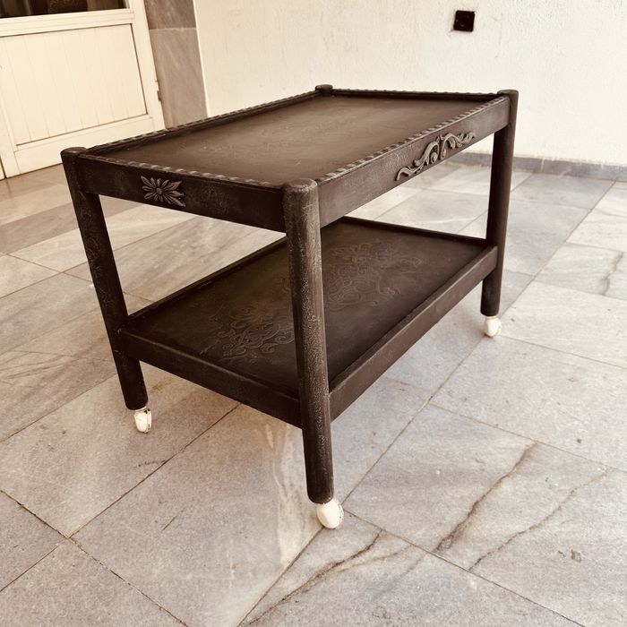 Винтидж сервираща маса на колелца – Art Deco, 30–40-те години