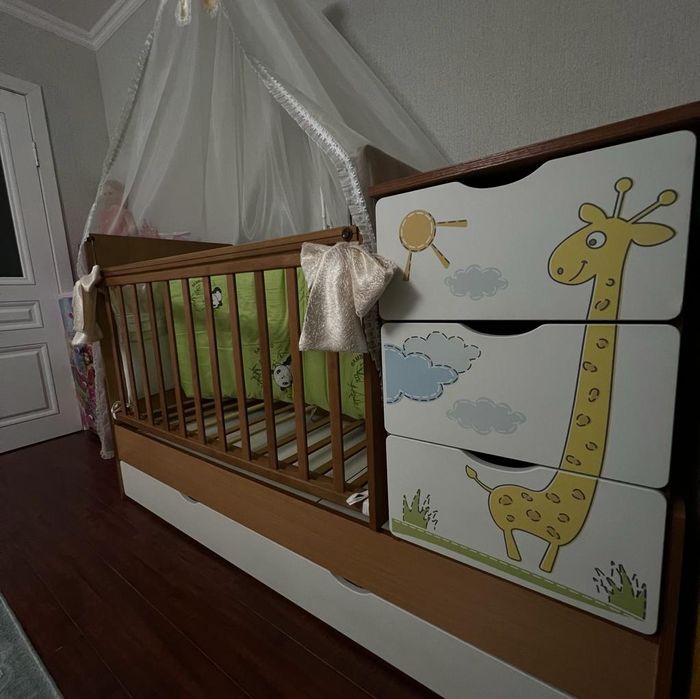 Детская кровать трансформер от 0 до 12лет