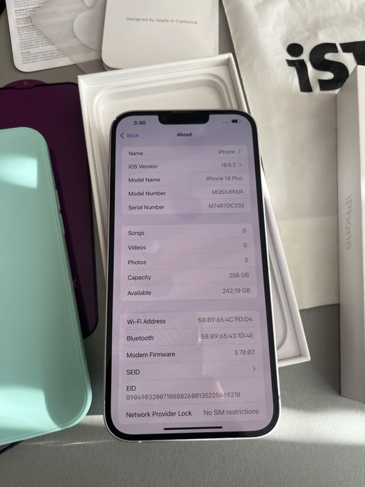 iPhone 14 plus 256 GB