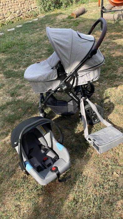 Комбинирана количка KINDERKRAFT MOOV 3В1 със столче (кошче) за кола