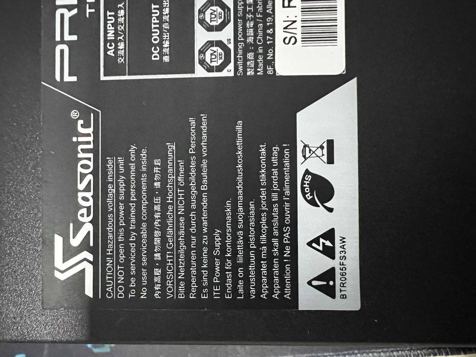 Sursa Seasonic PRIME Ultra 650W Titanium – full modulara