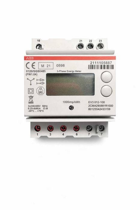 Contor trifazat ABB EV3 012-100 – 3x230/400V – NOI