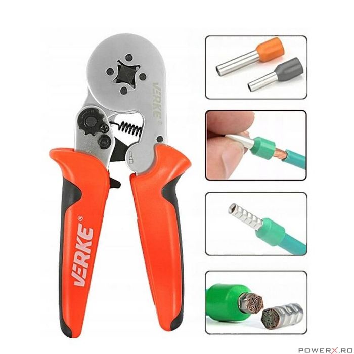 Cleste de sertizare pentru terminale izolate si neizolate,