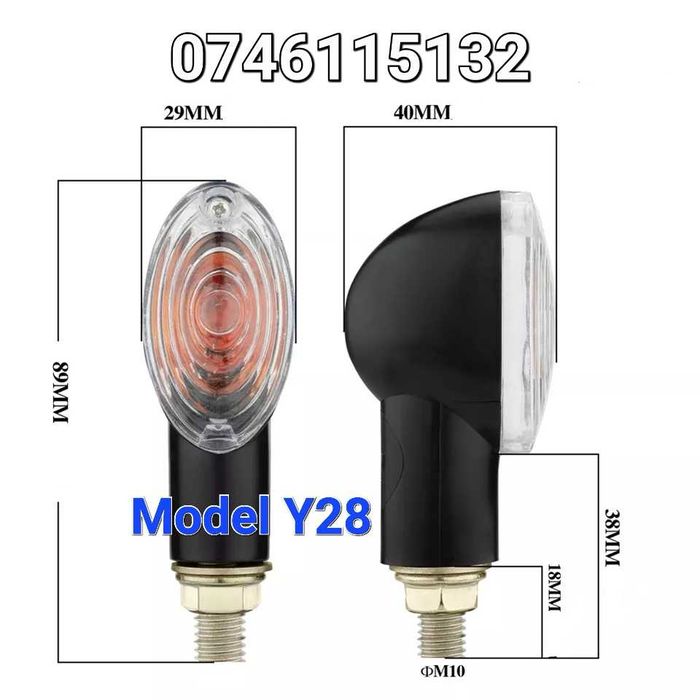 Moto Motocicleta Atv-Semnalizare Clasica-Semnalizari Cu Bec-Y28