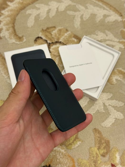 Apple Wallet Leather Wallet с MagSafe Green для iPhone