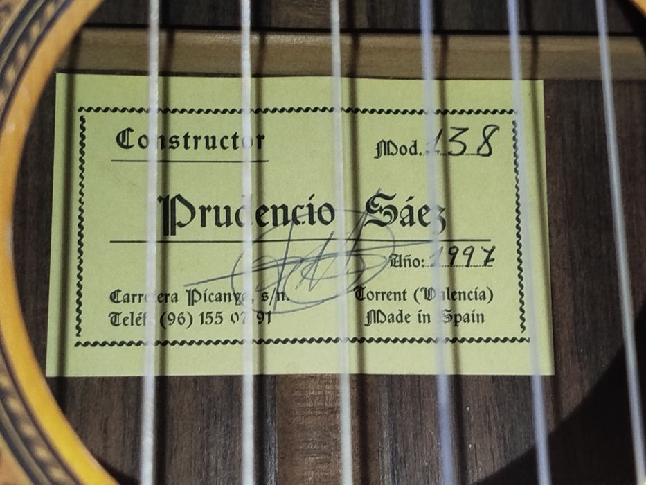 Гитара Prudencio Saez 138
