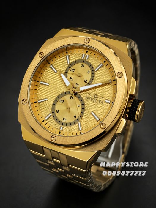 INVICTA Sea Vulture Gold 46 mm, Инвикта нов мъжки часовник