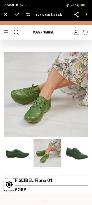 41н. Josef Seibel дамски обувки в тъмно зелено