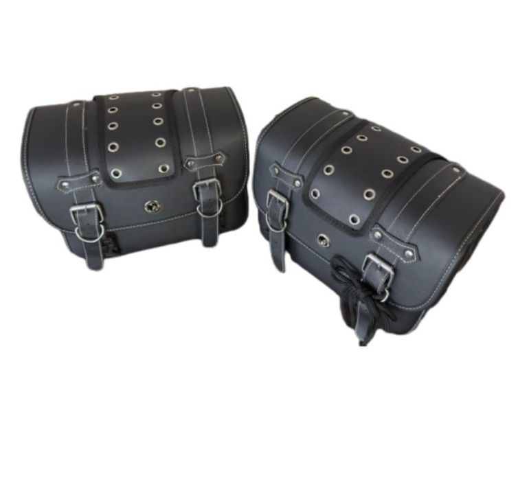 Дисаги за мотоциклет, странични раници за мотор, кожа, 30см, 2бр