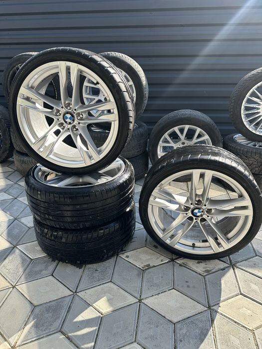 Jante aliaj BMW in doua latimi style 373 M paket 8.5 / 9J + cauciucuri 245 / 35 / r20 - 275 / 30 / r20