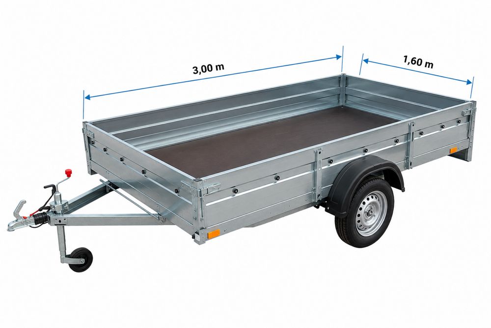 Remorca De închiriat/Inchiriere/Inchiriez Remorca 750kg cat. B 2/3 Metri ATV/Moto