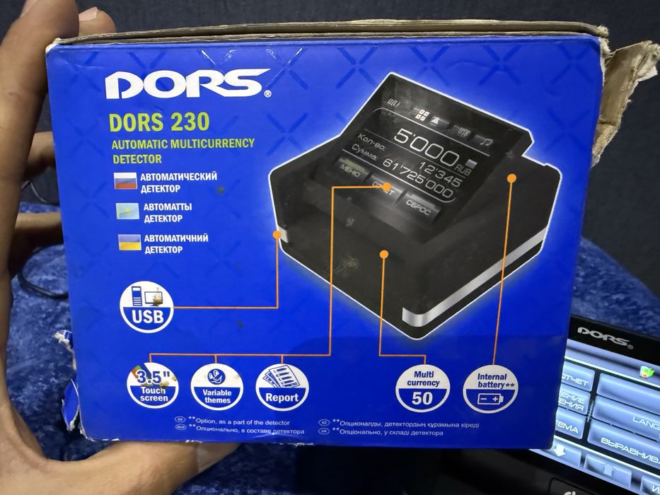 * DORS 230 смарт детектор валюты последняя модель с определением намин
