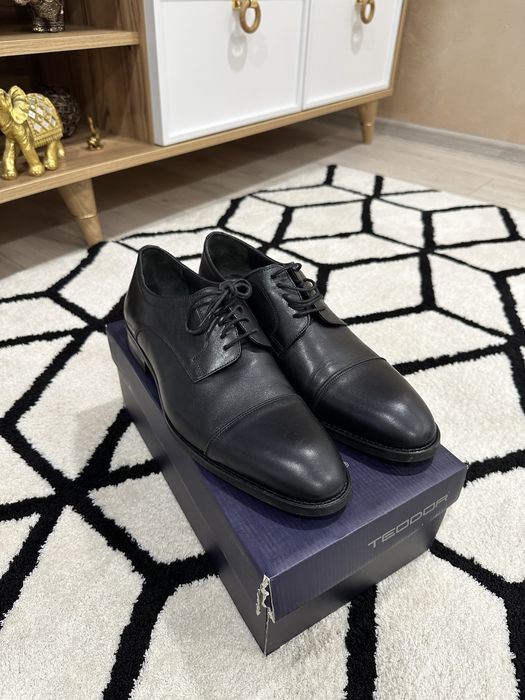 Официални мъжки обувки естествена кожа Teodor