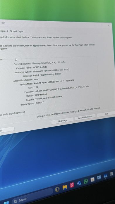 Razer Blade 15” Advanced Mid 2021