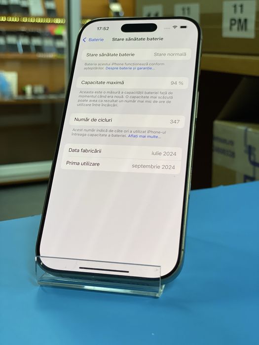 Apple iPhone 16 Pro 100% 128GB, Garantie 12 luni | Lensun