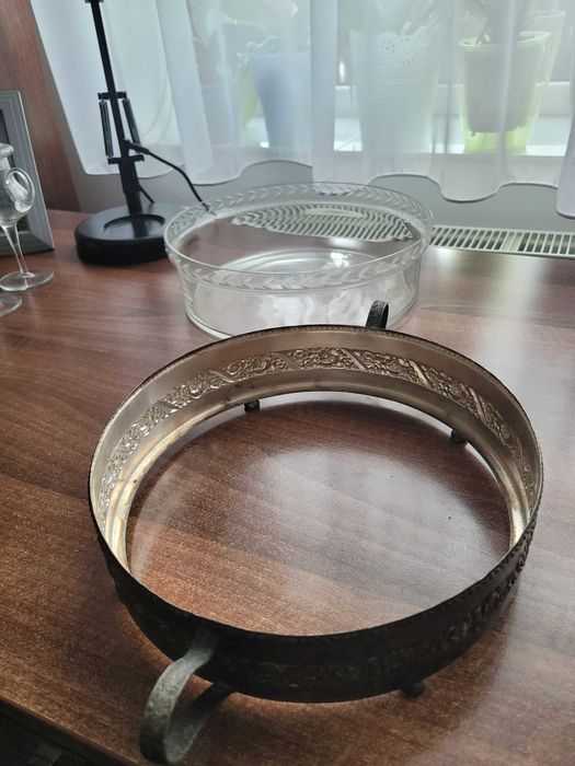 Fructieră placată cu argint