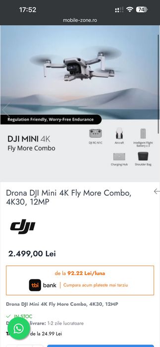 DJI Mini 4K Fly More Combo