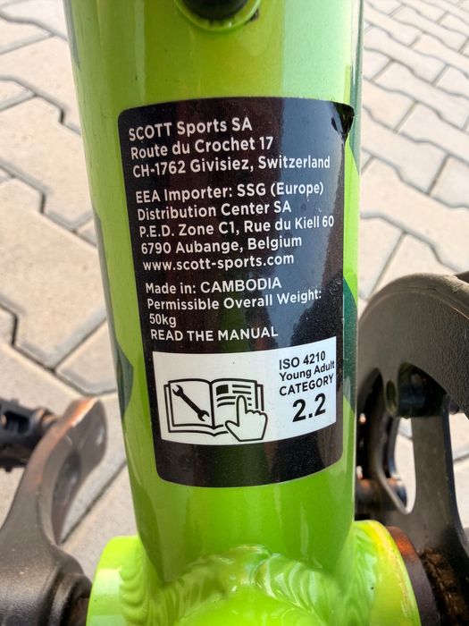 Bicicletă copii SCOTT 20”