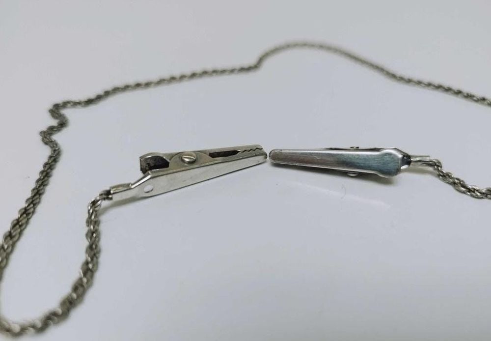 Vechi lant ochelari placat cu argint