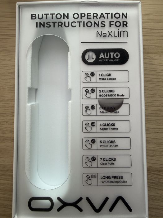 Вейп OXVA NeXLIM Power Black – използван, отлично работещ + нова глава
