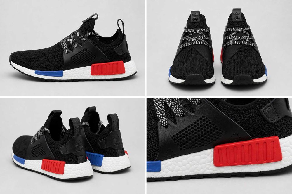 Мъжки маратонки adidas Originals NMD Runner PK — черно/червено/синьо, Primeknit, Boost