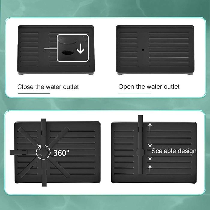 Алюминиевая сушилка для посуды, кухонная сушилка для посуды 360