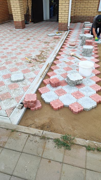 Укладка брусчатки