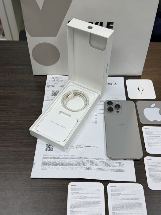 ***256GB iPhone 15 Pro MAX iStyle до 2025г. Natural Titanium