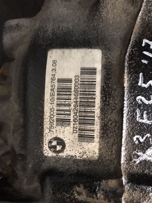 Diferential spate bmw x3 f25 x drive raport 3.08