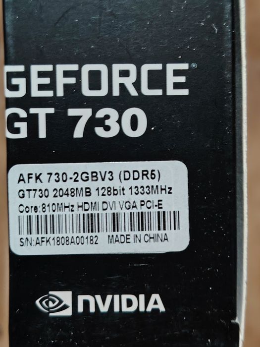 Видеокарта GT 730 DDR5