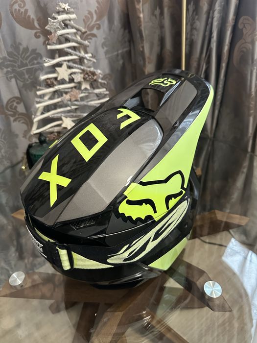 Cască motocross FOX bărbați, mărimea L + ochelari KENNY