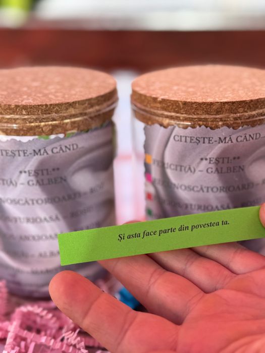 Borcanase cu mesaje de incurajare