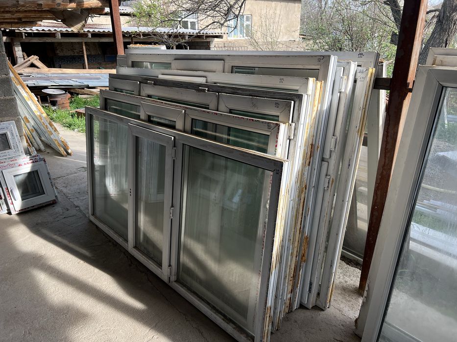 Б/У пластиковые окна,акфа терезелер;