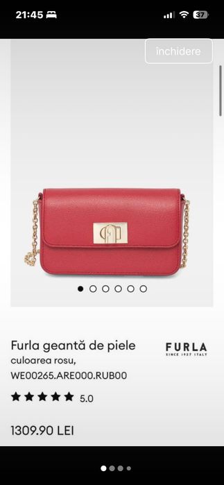 Geantă Furla Roșie