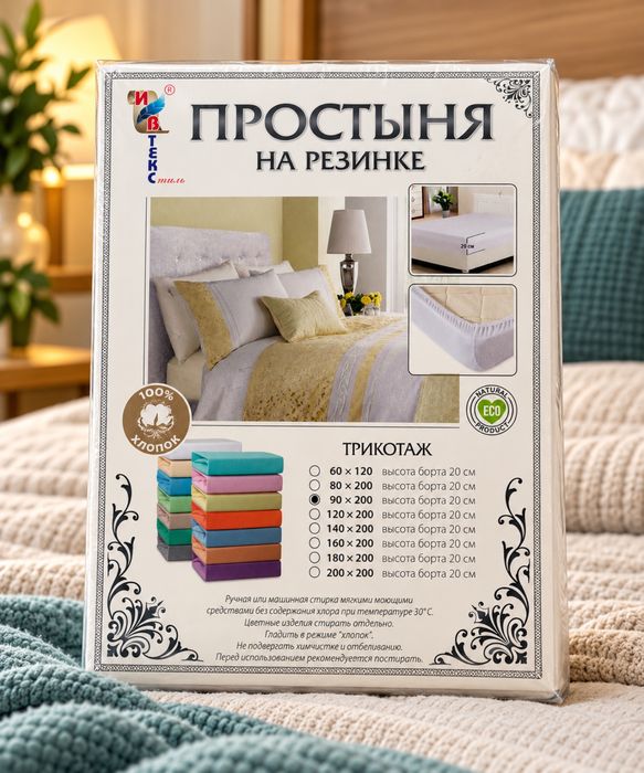 Простыни и наматрасники 90х200