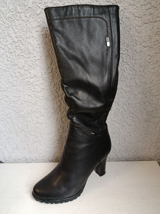 Сапоги    кожаные