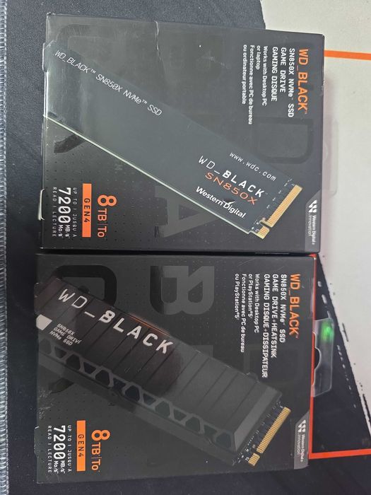 WD Black SN850X 8TB M.2 NVMe Gen4 7200MB/s