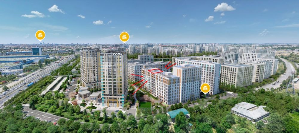 Продается 3 комнатная квартира в NRG-BI Yangi Baxt