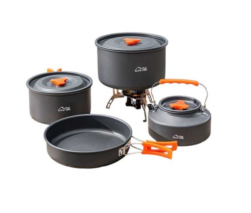 Комплект съдове за готвене за камион, къмпинг или туризъм