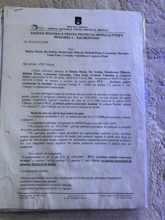 teren popesti calarasi