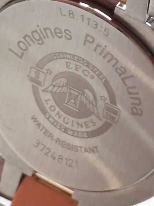 Дамски часовник,диаманти,  злато 18к-стомана-Longines Primaluna L81135