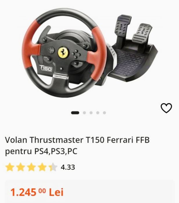 Volan Thrustmaster T150 Ferrari