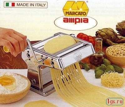 Лапшерезка-тестораскатка " MARCATO AMPIA " 150 mm - Made in ITALY.