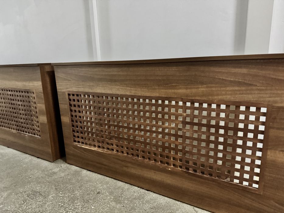 Masca din lemn pentru calorifer mare maro wenge