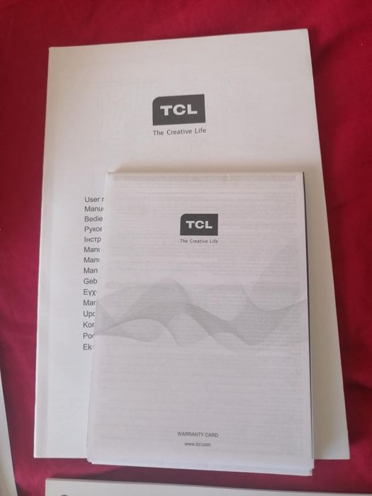 Продавам телевизор TCL QLED 65" с оставаща гаранция 1 година.