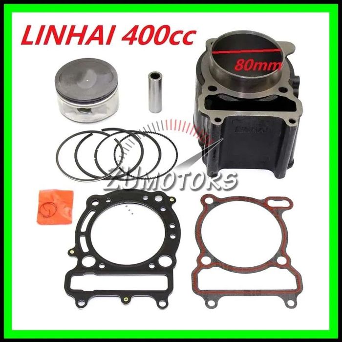 Kit Cilindru Set Motor LINHAI 400 cu Segmenti LINHAI 400, Piston LINHAI 400 Set Garnituri LINHAI 40