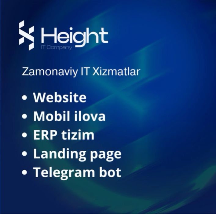 IT xizmatlari | Programmist xizmati | Web sayt