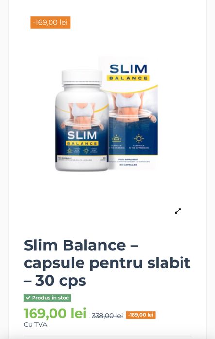 Pachet 8 cutii capsule de slabit Slim Care